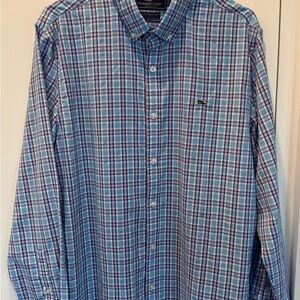 Vineyard Vines Men's Slim Fit Whale Button Down Shirt (Mint Condition)